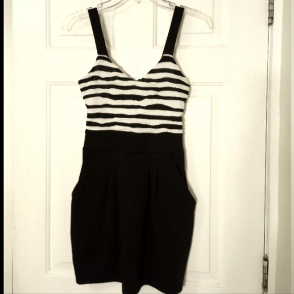 Guess Y2K Pin Stripe Bustier Mini Dress (S)